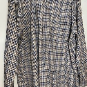 Gold Label Roundtree & Yorke men’s 3XLT button down. New, black, brown & tan